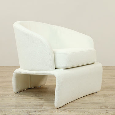 -Minna Bouclé Armchair Lounge Chair-Bloomr