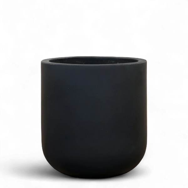 Black Concrete Pot - Medium