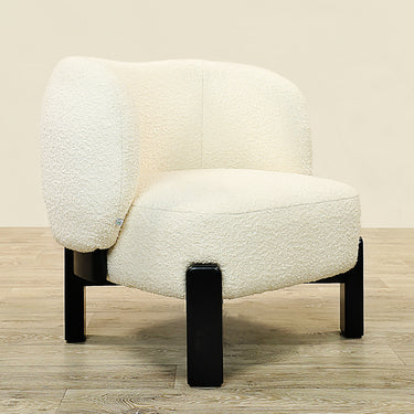 Furniture-Nara - Bouclé Armchair Lounge Chair-Bloomr