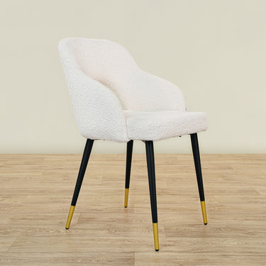 Furniture-Pansy - Bouclé Dining Chair-Bloomr