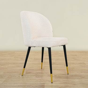 Furniture-Galvin - Bouclé Dining Chair-Bloomr