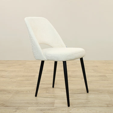 Furniture-Cabra - Bouclé Dining Chair-Bloomr