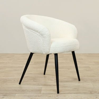 Furniture-Pedro - Bouclé Dining Chair-Bloomr
