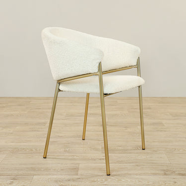 Furniture-Paltz - Bouclé Dining Chair-Bloomr