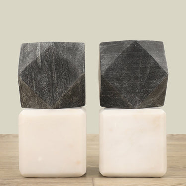'-Marble Bookend Set of 2-Bloomr