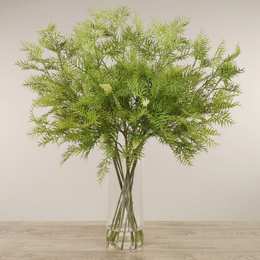 -Artificial Grevillea Arrangement in Glass Vase-Bloomr