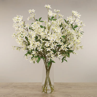 Floral Arrangement-Artificial Ceratopetalum Arrangement in Glass Vase-Bloomr