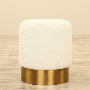 Furniture-Adie - Bouclé Stool-Bloomr