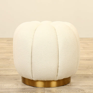 Furniture-Joplin - Bouclé Stool-Bloomr