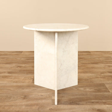 Furniture-Leo Marble Side Table-Bloomr
