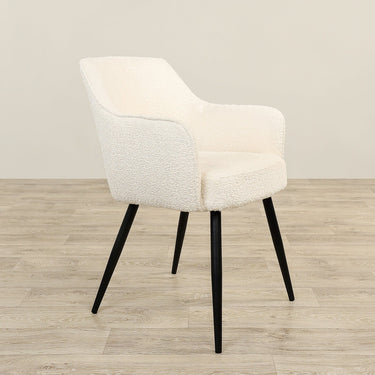 Furniture-Lynn - Bouclé Dining Chair-Bloomr