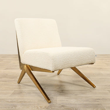 Furniture-Regina - Bouclé Armchair Lounge Chair-Bloomr