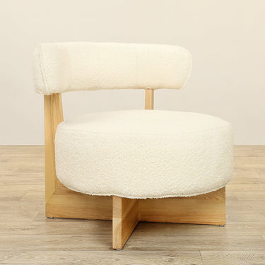 Furniture-Vico - Bouclé Armchair Lounge Chair Variant Created-Bloomr