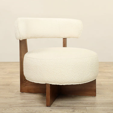 Furniture-Vico - Bouclé Armchair Lounge Chair-Bloomr