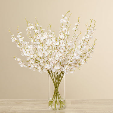 Floral Arrangement-Dancing Orchid Arrangement in Glass Vase-Bloomr