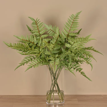Floral Arrangement-Artificial Fern Arrangement in Glass Vase-Bloomr