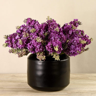 Floral Arrangement-Artificial Hybrid Arrangement in Black Vase-Bloomr