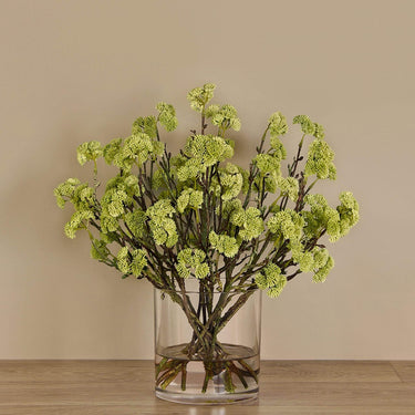 Floral Arrangement-Sedum Arrangement in Glass Vase-Bloomr