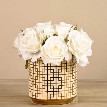 Floral Arrangement-Artificial Rose Arrangement-Bloomr