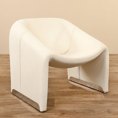 Furniture-Alex Bouclé Armchair Lounge Chair-Bloomr