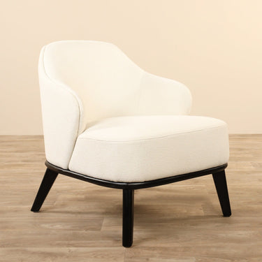 Furniture-Leon - Bouclé Armchair Lounge Chair-Bloomr