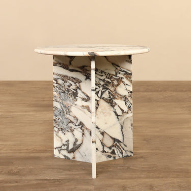 Furniture-Mabel Marble Side Table-Bloomr