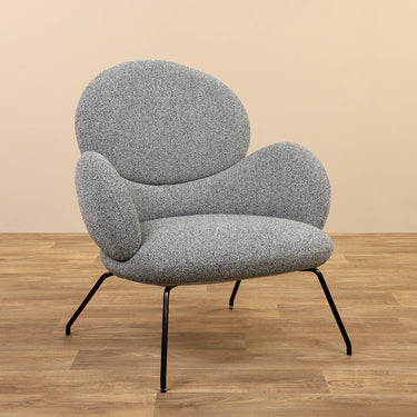 Furniture-Verona - Bouclé Armchair Lounge Chair-Bloomr