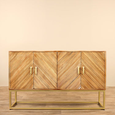 Furniture-Wooden Sideboard / Cabinet-Bloomr