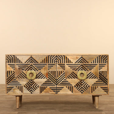 Furniture-Wooden Sideboard / Cabinet-Bloomr