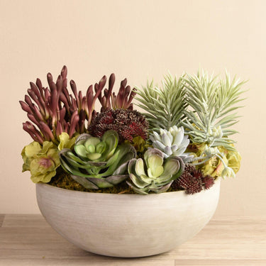 Greenery-Artificial Rio Succulent Arrangement-Bloomr