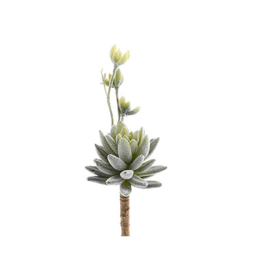 Greenery-Single Stem Flocking Succulent-Bloomr