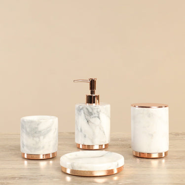 Marble Decor-Marble Bathroom Accessories Set-Bloomr