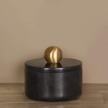 Marble Decor-Box with Brass Knob-Bloomr