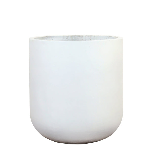 White Concrete Pots - Large