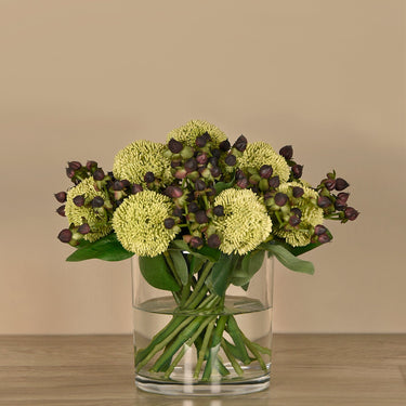 Floral Arrangement-Sedum & Hypericum Arrangement-Bloomr