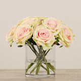 FlowersArtificial Rose Arrangement in Glass VaseBloomr