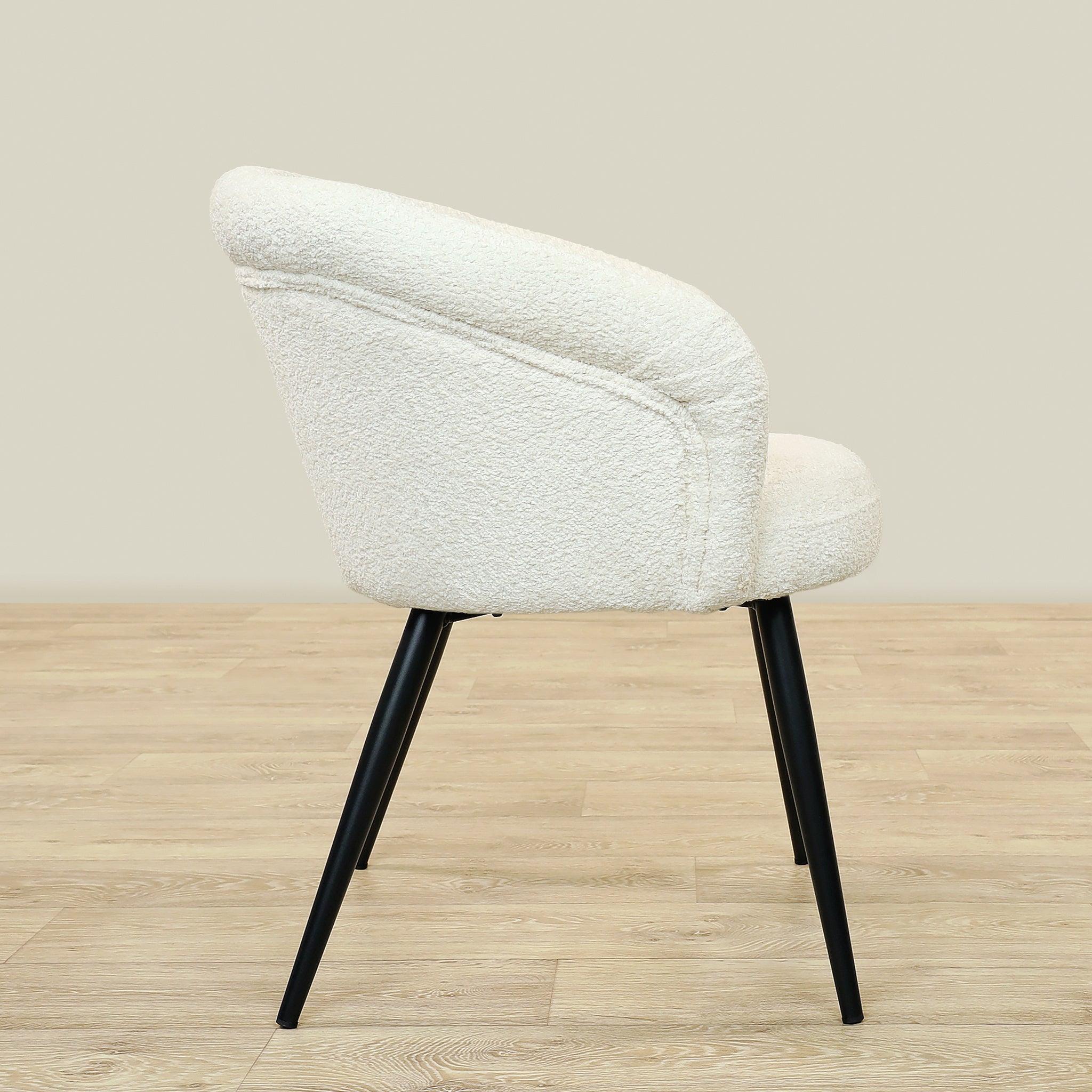 Furniture-Pedro - Bouclé <br>Dining Chair-Bloomr