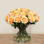 Floral ArrangementArtificial Rose Arrangement in Glass VaseBloomr