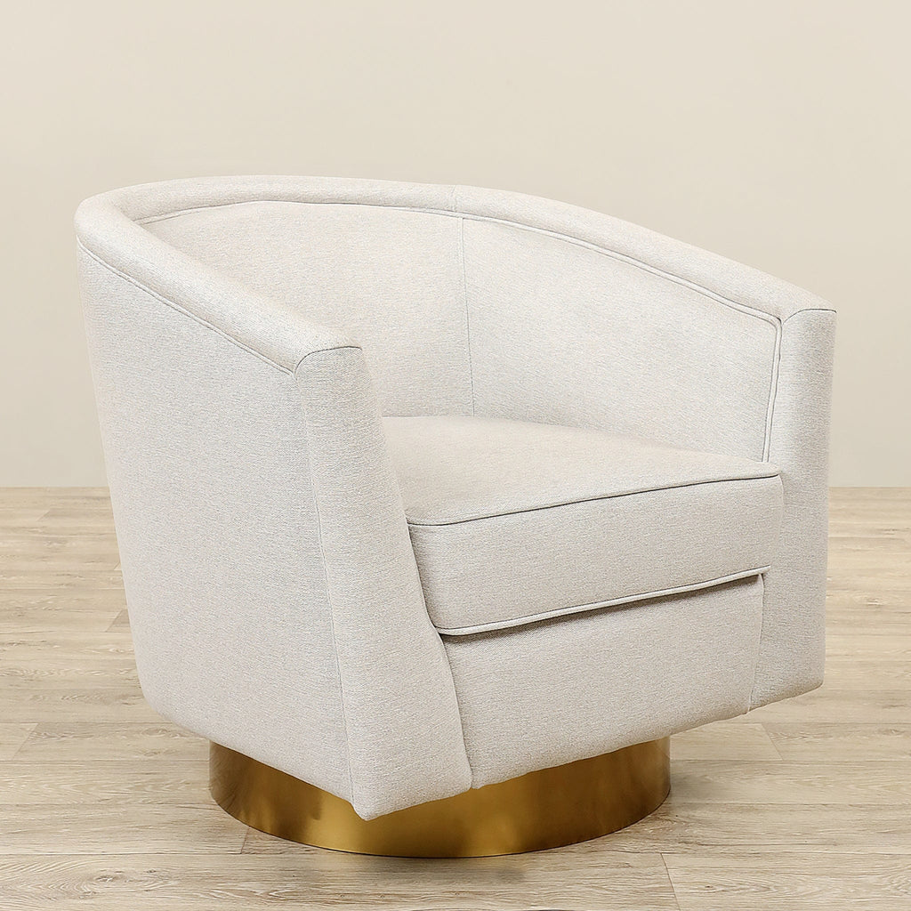 Brooks <br> Swivel Armchair Lounge Chair - Bloomr
