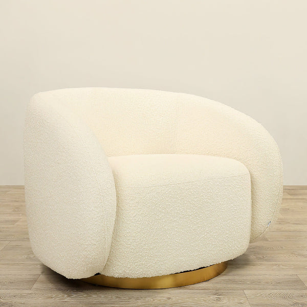 Digby - Bouclé<br> Swivel Armchair Lounge Chair