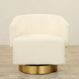 Swivel - Bouclé <br> Armchair Lounge Chair - Bloomr