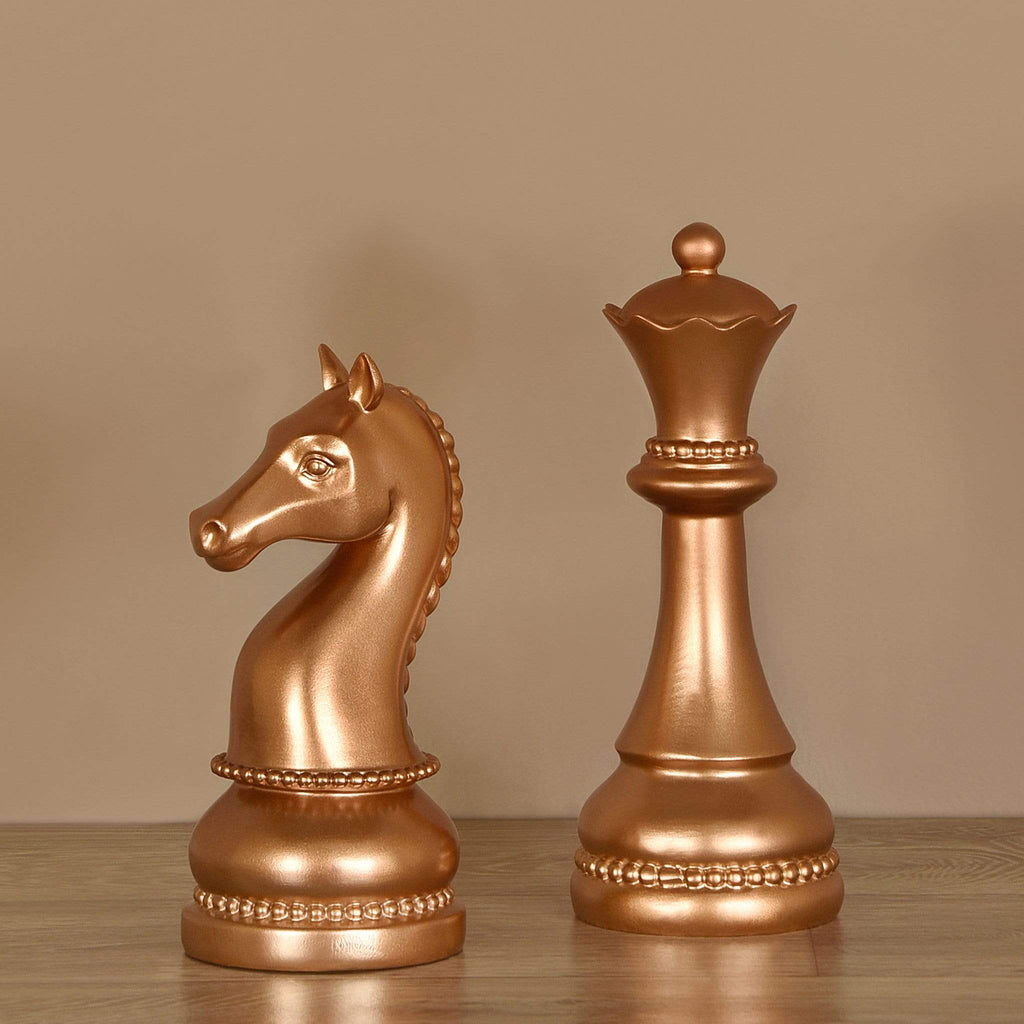 Shiny Gold Chess Set - Bloomr