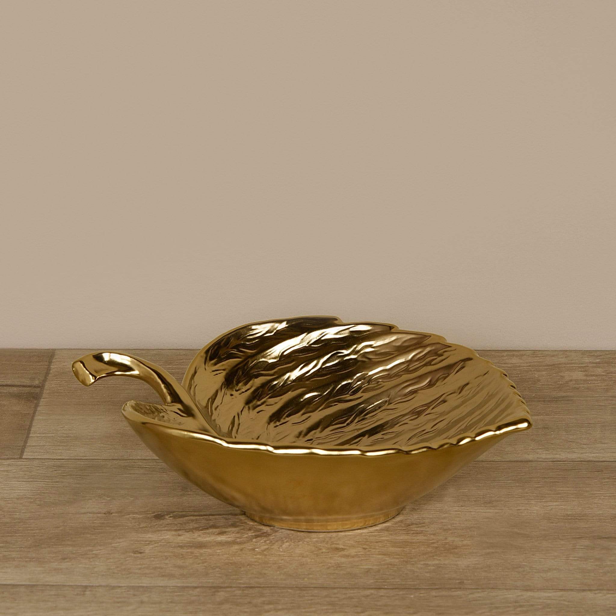Ceramic Gold Leaf Plate - Bloomr