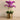 Flowers-Artificial Orchid in Gold Vase-Bloomr