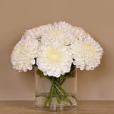Artificial Chrysanthemum Arrangement in Glass Vase - Bloomr