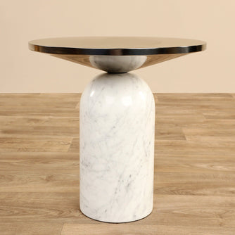 Lalo <br> Marble Side Table - Bloomr