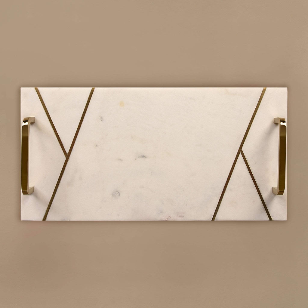 Plain Marble Tray - Bloomr