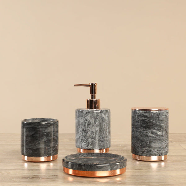 Marble Bathroom <br> Accessories Set - Bloomr