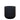 Pots-Black Concrete Pot - Medium-Bloomr