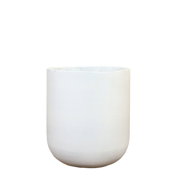 White Concrete Pot - Small